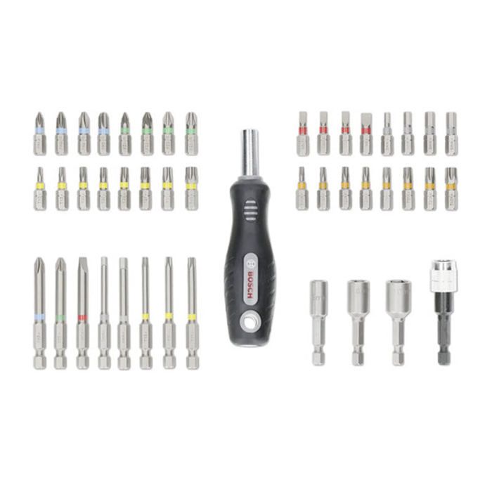 BOSCH PROFESSIONAL 44-Piece Screwdriver Set + Handle - Countertop Display