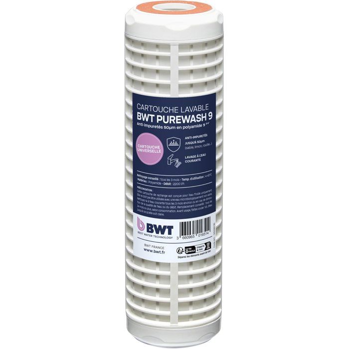 BWT Washable Cartridge - 50 µm - Economical Pre-filtration