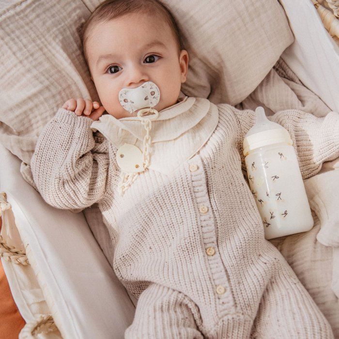 SUAVINEX Birdies Baby Bottle - 270 ml - 3 to 6 Months - Beige - SX Pro M Teat