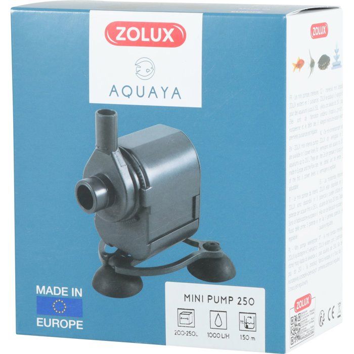 ZOLUX Mini Aquarium Water Pump - 13W - Flow Rate 1000 L/H - Rotating Outlet Nozzle - For Aquariums 160 to 250 L