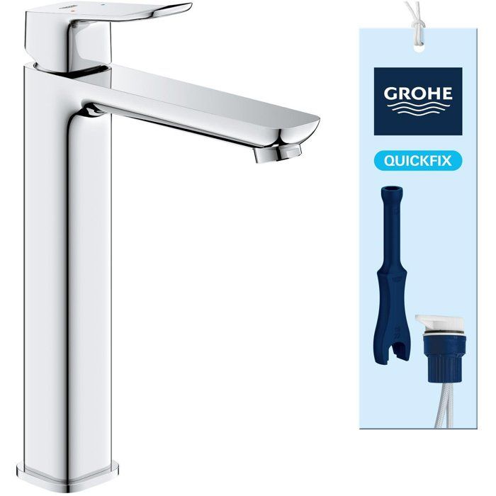 GROHE Basin Mixer Tap - Size XL - Smooth Body Without Waste - Chrome
