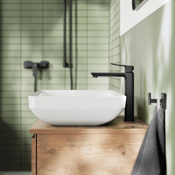 GROHE Basin Mixer Tap - Size XL - Smooth Body Without Waste - Matte Black