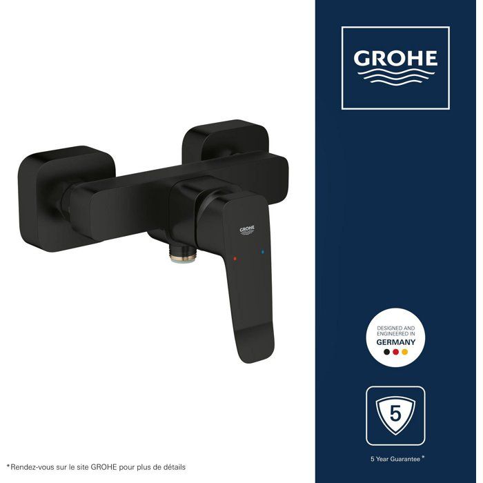 GROHE DICE Shower Mixer - Matte Black