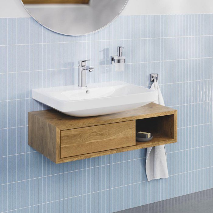 GROHE Basin Mixer Tap - Size M - Ch3 Cartridge & Click-clack - Chrome