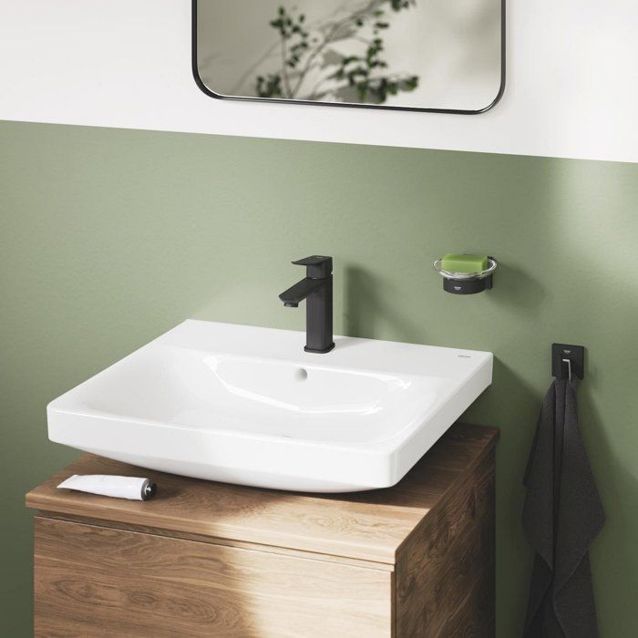 GROHE Basin Mixer Tap - Size M - Click-clack Waste - Matte Black