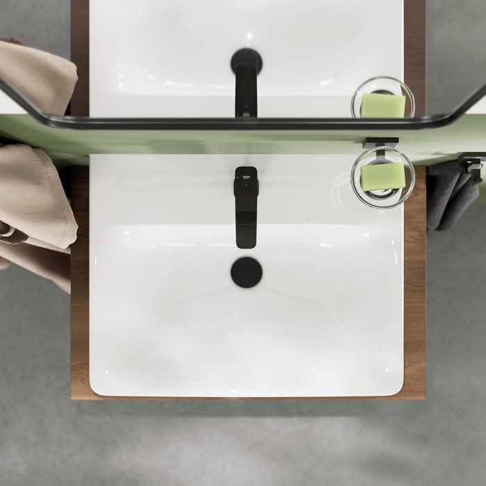 GROHE Basin Mixer Tap - Size S - Ch3 Cartridge & Click-clack Waste - Matte Black