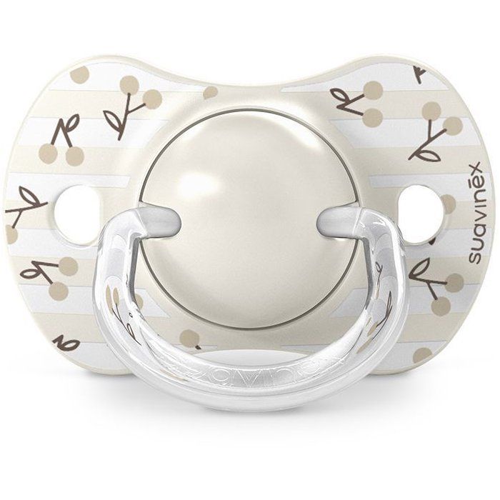 Set of 2 symmetrical pacifiers - SUAVINEX - Birdies - SX Pro - 0 to 6 months - Beige