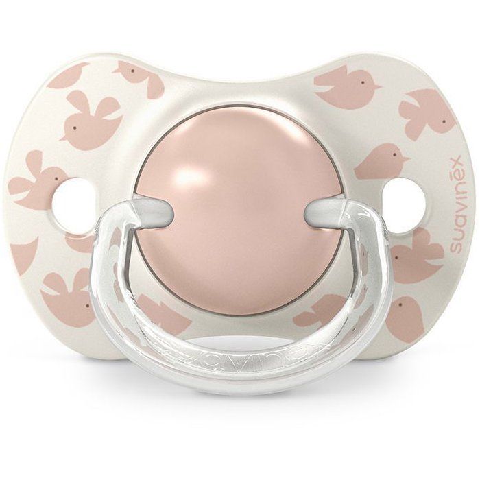 Set of 2 symmetrical pacifiers - SUAVINEX - Birdies - SX Pro - 6 to 18 months - Pink