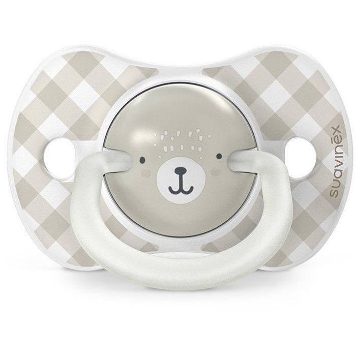 Pack of 2 symmetrical pacifiers - SUAVINEX - Night&Day Wild&Free - SX Pro - 6 to 18 months - Grey