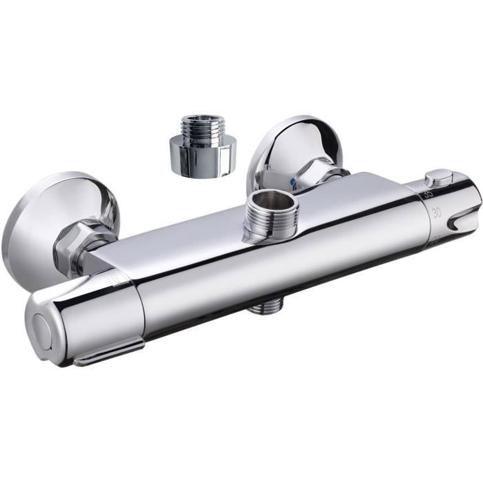 ROUSSEAU Breva Thermostatic Shower Faucet - Brass - Anti-Scald Protection