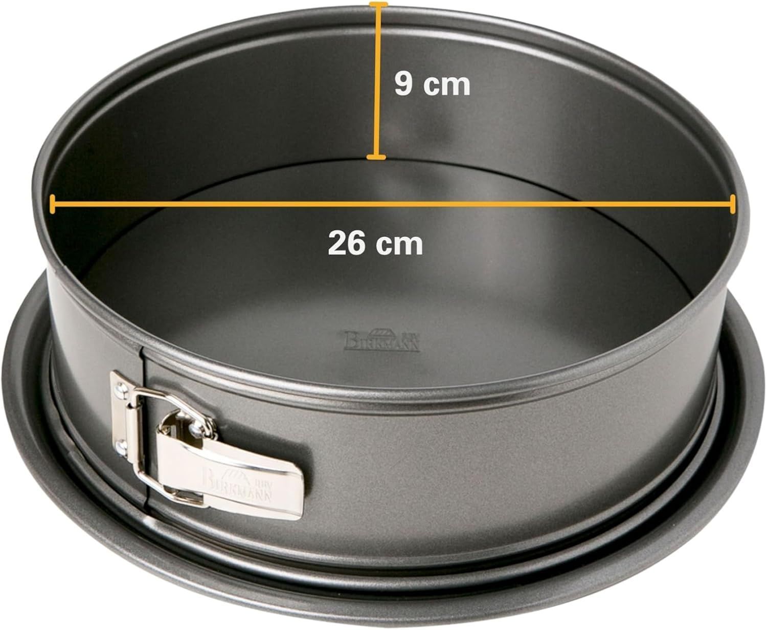 BIRKMANN Removable Base Baking Tin - EASY BAKING - Carbon Steel - 26 x 26 x 9 cm