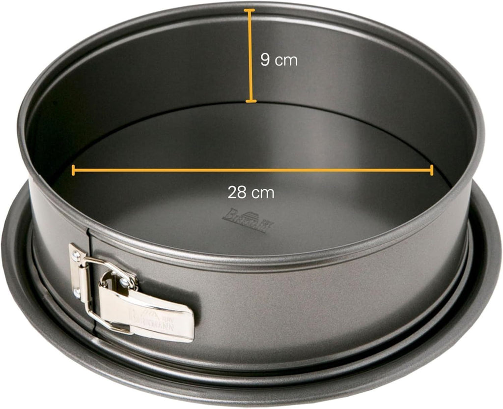 BIRKMANN Removable Base Baking Tin - EASY BAKING - Carbon Steel - 28 x 28 x 9 cm