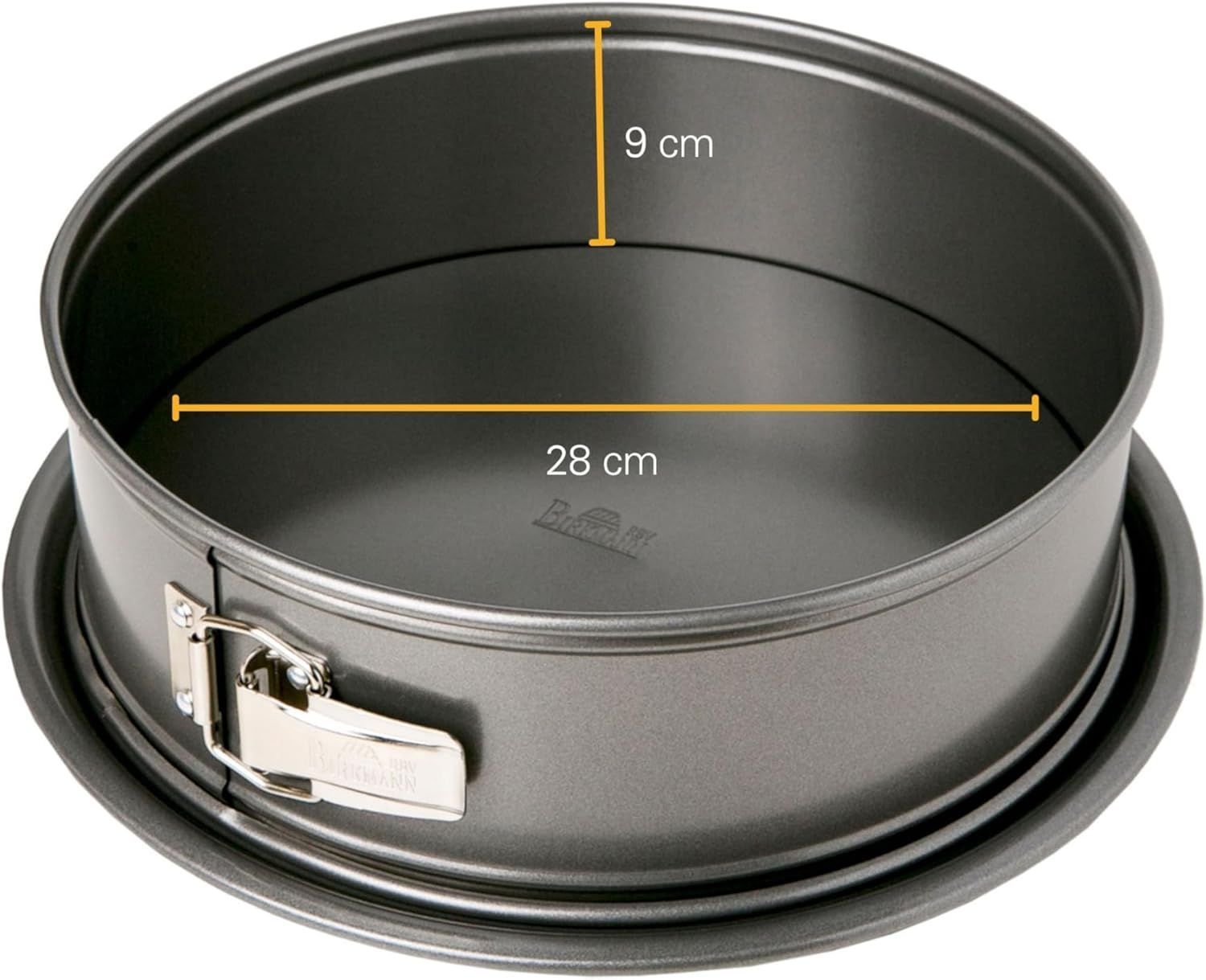 BIRKMANN Removable Base Baking Tin - EASY BAKING - Carbon Steel - 28 x 28 x 9 cm