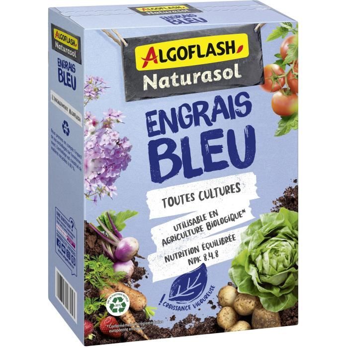 ALGOFLASH NATURASOL Blue Fertilizer - 100% Natural - 1.5 kg