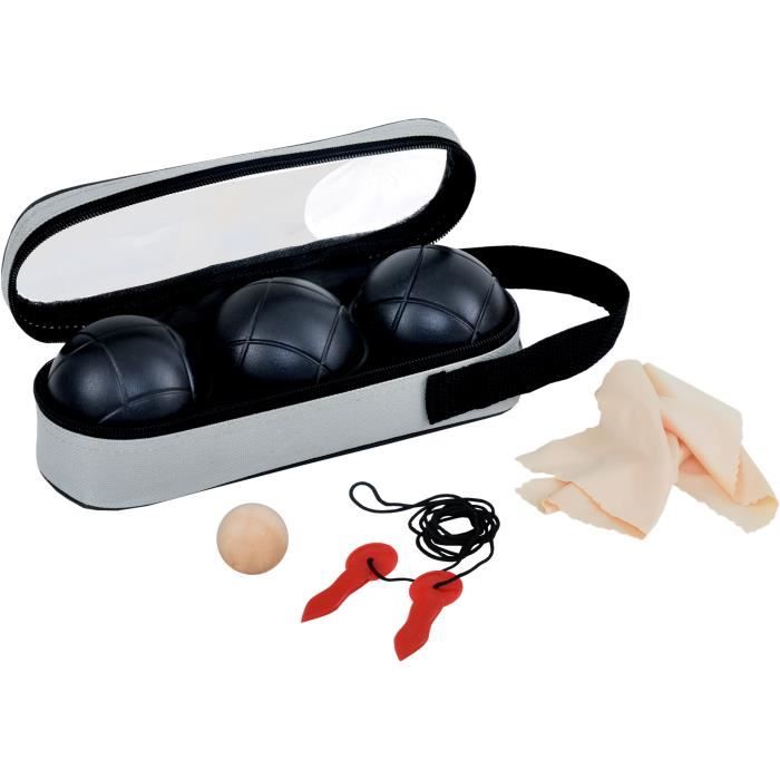 K-RO Fusion Pétanque Set - 3 Boules - 720 g - Black