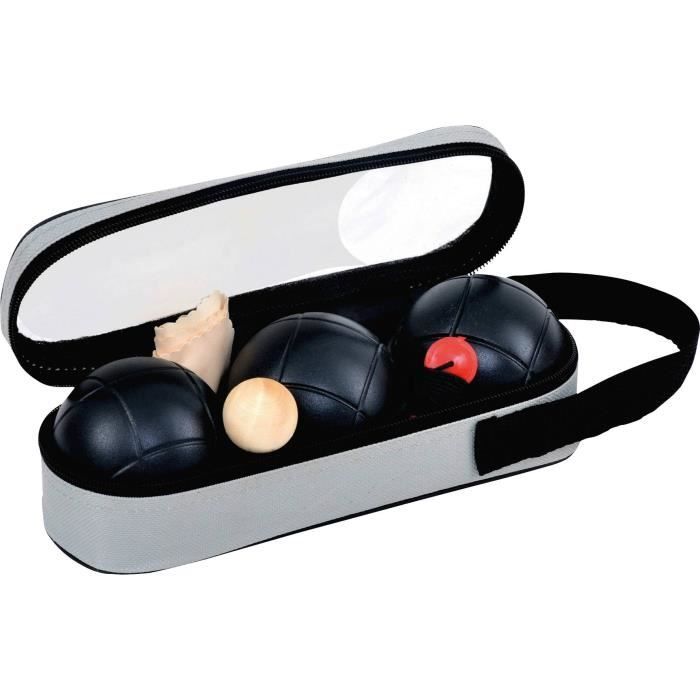 K-RO Fusion Pétanque Set - 3 Boules - 720 g - Black