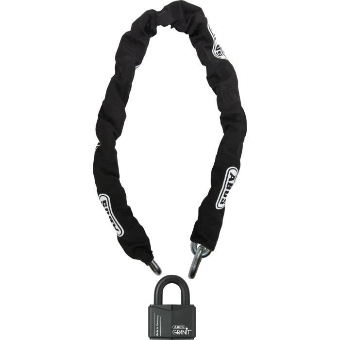ABUS Chain Lock - 37RK/70 + 14MKS150 - 150 cm Chain - 14 mm Links - Double Locking
