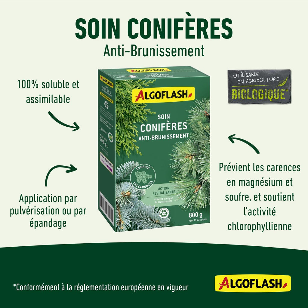ALGOFLASH Conifer Care - Anti-browning - 800 g