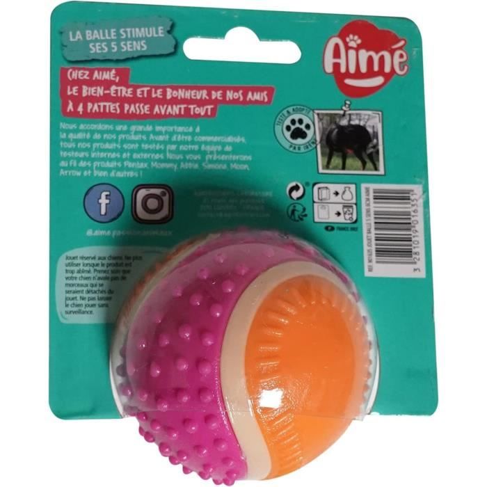 AIMÉ Dog Ball - 5 in 1 Beef Flavor - 6 cm Diameter