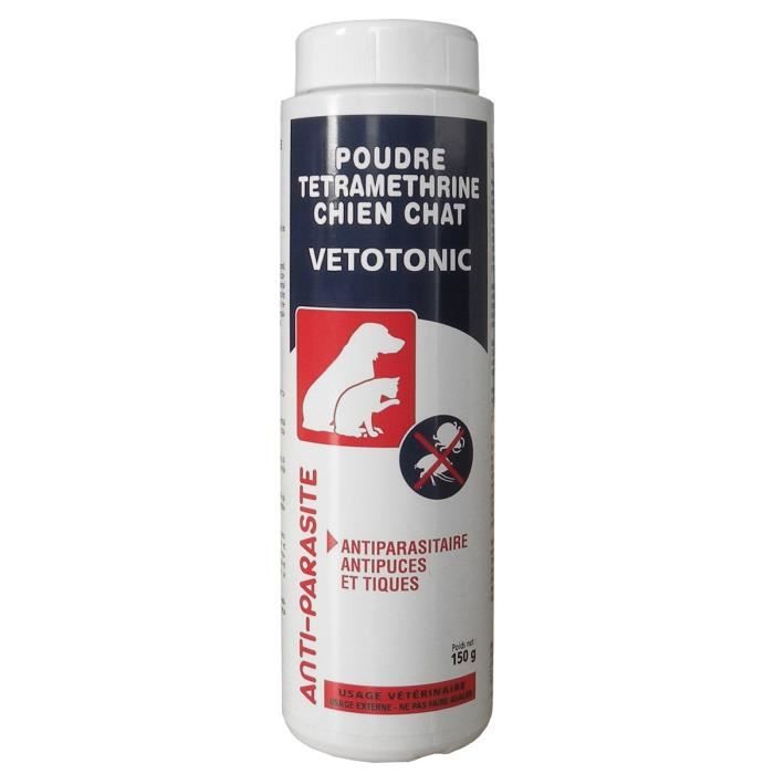 Vetocanis Tetramethrin Flea and Tick Powder - For Dogs and Cats