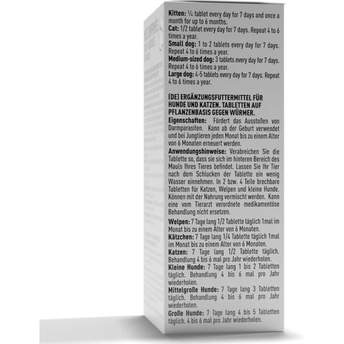 Vetocanis Intestinal Worm Tablets - For Dogs and Cats - Box of 30 Tablets