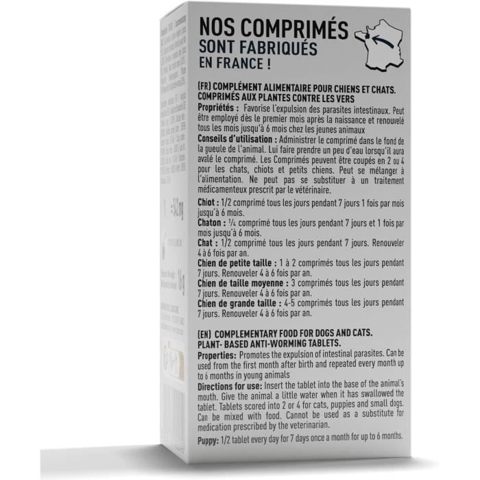 Vetocanis Intestinal Worm Tablets - For Dogs and Cats - Box of 30 Tablets