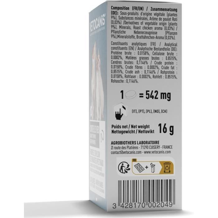 Vetocanis Intestinal Worm Tablets - For Dogs and Cats - Box of 30 Tablets