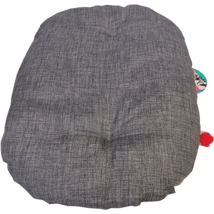 AIME Dog Bed - Oval Cushion - 90 cm - Grey