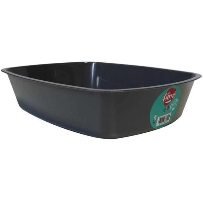 AIMÉ Litter Box - 43x31x10 cm - Scratch-Resistant - For Cats and Kittens
