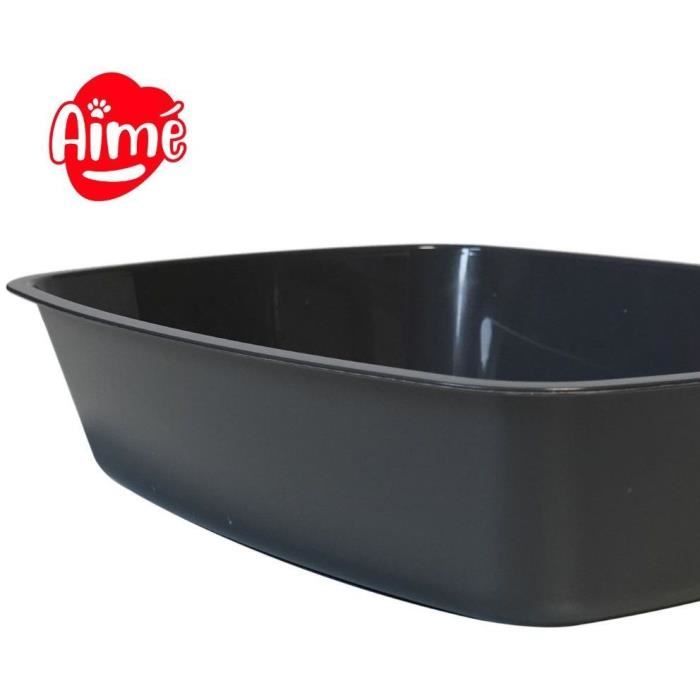 AIMÉ Litter Box - 43x31x10 cm - Scratch-Resistant - For Cats and Kittens