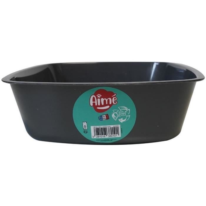 AIMÉ Litter Box - 43x31x10 cm - Scratch-Resistant - For Cats and Kittens