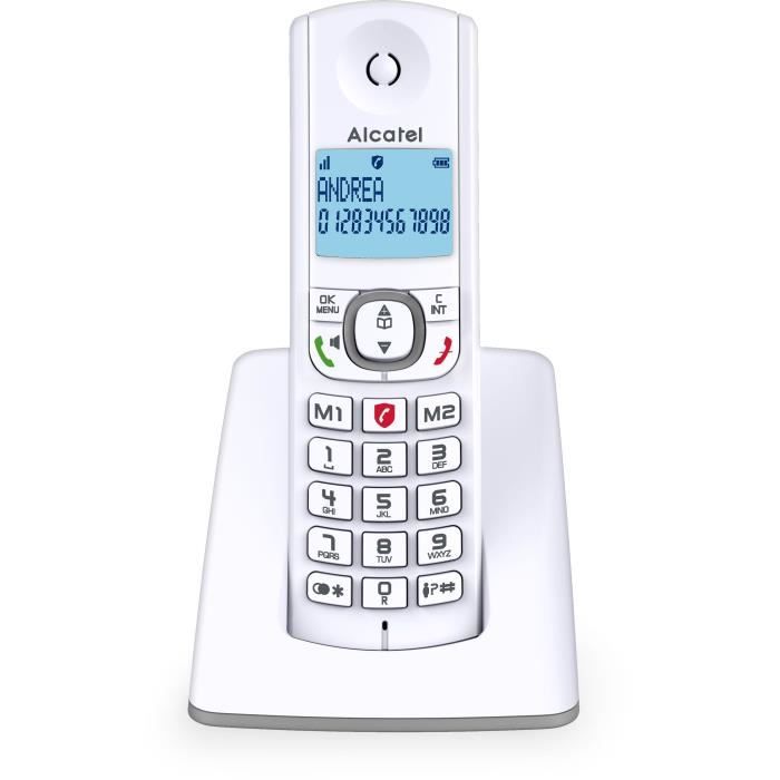 ALCATEL F530 Cordless Phone with Advanced Call Blocking, Hands-Free, Large Backlit Screen
