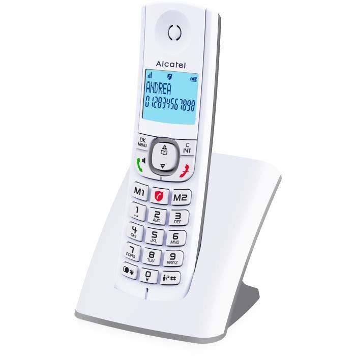 ALCATEL F530 Cordless Phone with Advanced Call Blocking, Hands-Free, Large Backlit Screen