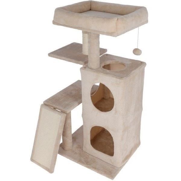 KERBL - ALESSIA Cat Tree 100 cm - Soft - Two-Tier Alcove