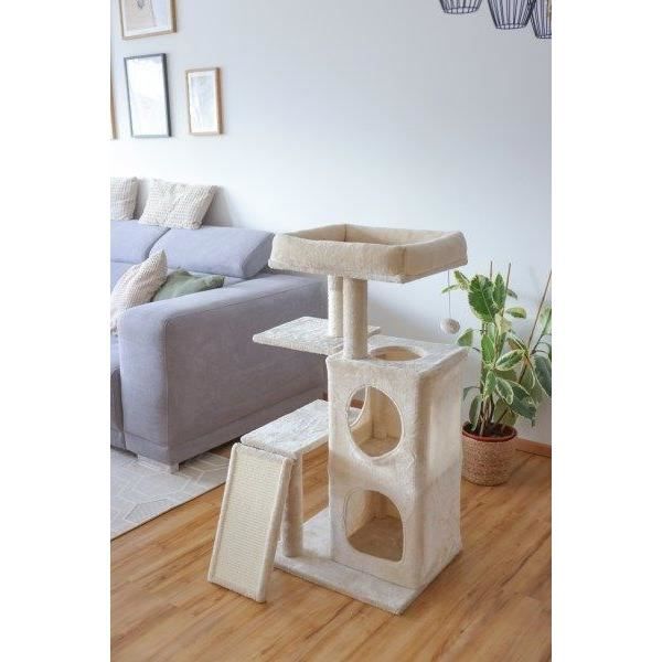KERBL - ALESSIA Cat Tree 100 cm - Soft - Two-Tier Alcove