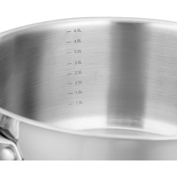 AM2513 Arthur Martin Marmite 28 cm avec couvercle  Acier Inoxydable  Tous feux dont induction