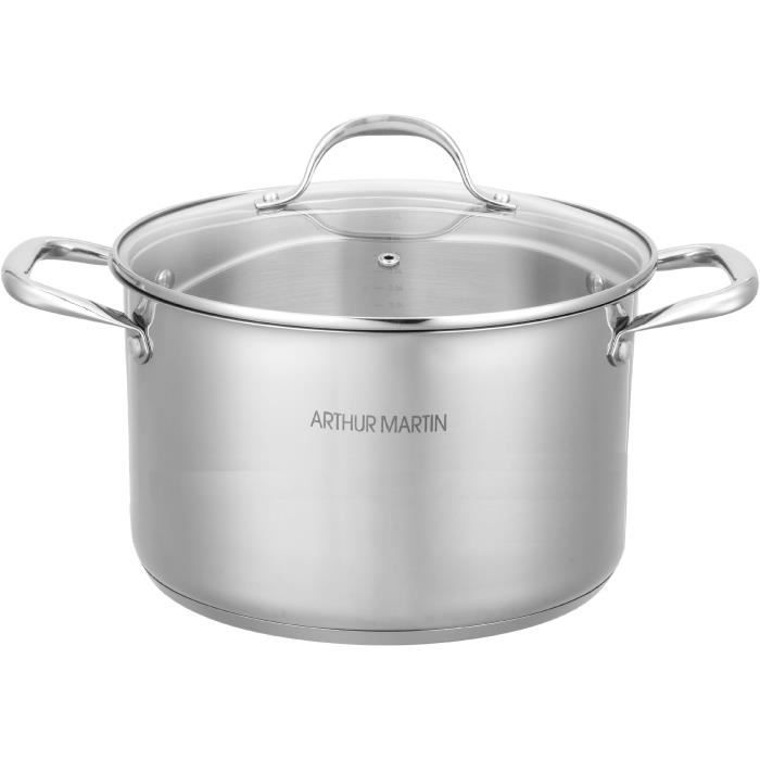 Arthur Martin Stockpot - Stainless Steel - 32 cm - Induction Compatible