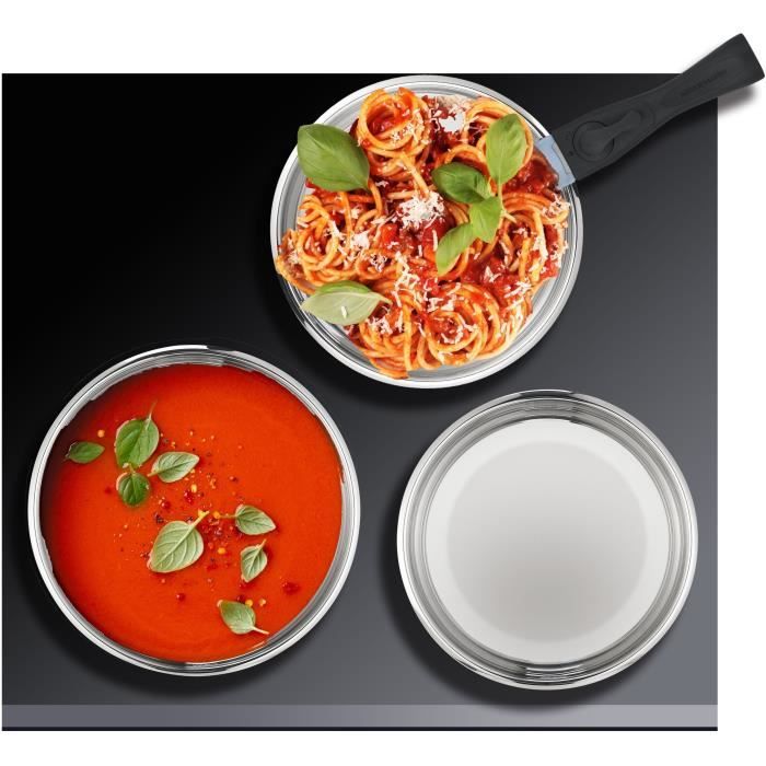 Batterie de cuisine induction - Arthur Martin - AM5538 - Acier inoxydable - 8 pieces - Poignée amovible - Tous feux dont induction