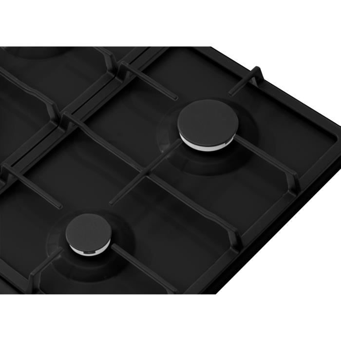 AMICA Gas Hob - 4 Burners - 59 x 52 cm - Black - PGA6101ApCb RETRO