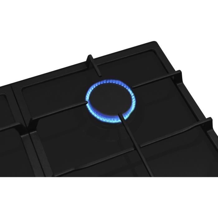 AMICA Gas Hob - 4 Burners - 59 x 52 cm - Black - PGA6101ApCb RETRO