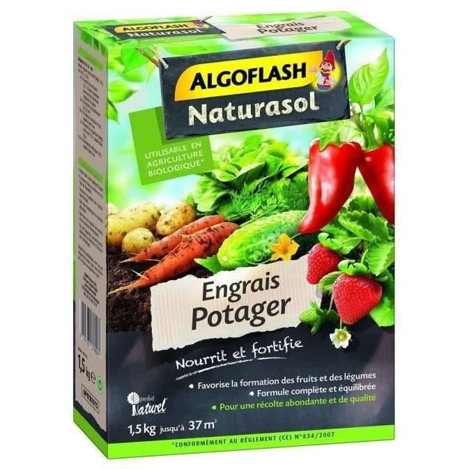 ALGOFLASH NATURASOL Vegetable Garden Fertilizer - 1.5 kg - Organic
