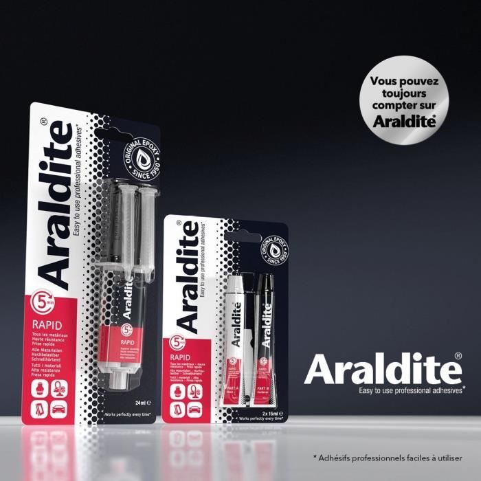 CYANOLIT Araldite Rapid Two-component Epoxy Adhesive - 2 x 15 ml - Fast setting - High strength