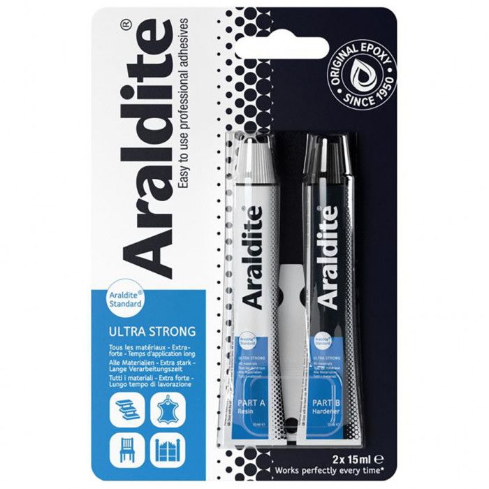 CYANOLIT Araldite Two-component Epoxy Adhesive - 2 x 15 ml - Long Setting Time - High Strength
