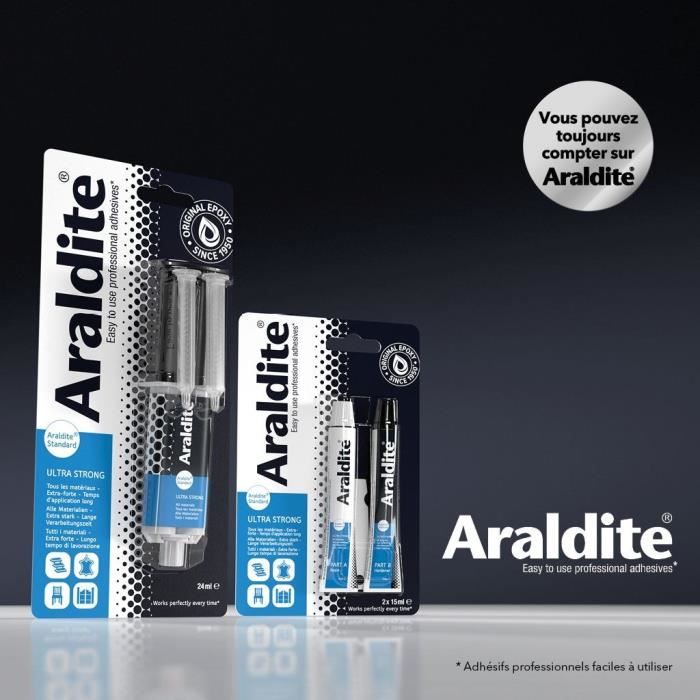 CYANOLIT Araldite Two-component Epoxy Adhesive - 2 x 15 ml - Long Setting Time - High Strength