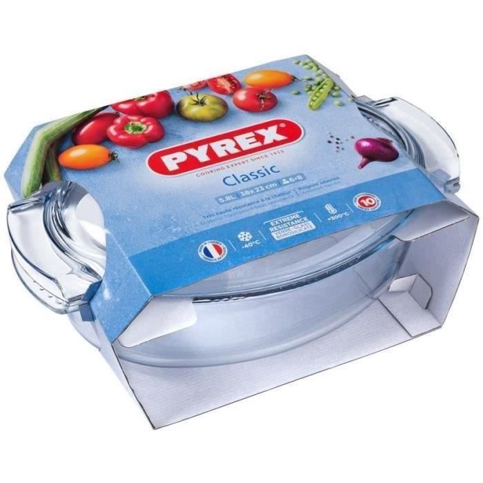 PYREX Casserole Dish - 1450076 - Oval Borosilicate Glass - 38 x 23 cm - 5.8 L