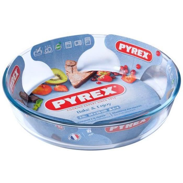 Moule a manqué - PYREX - 1450155 - En verre borosilicate - 26 cm