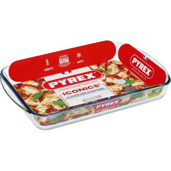 Pyrex Lasagna Dish - 1450033 - Rectangular - Borosilicate Glass - 40 x 27 cm