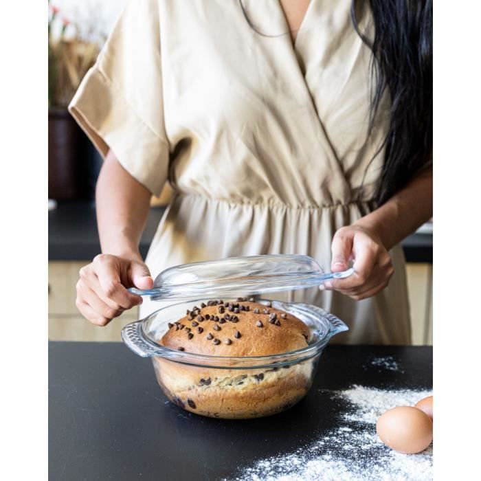 PYREX Casserole Dish - Borosilicate Glass - Round - 5.1 Liters - 31.5 cm