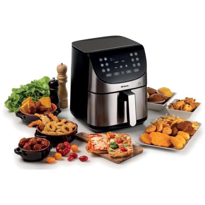 ARIETE Digital Air Fryer - Brushed Stainless Steel - XXL 2 kg - Model 4628