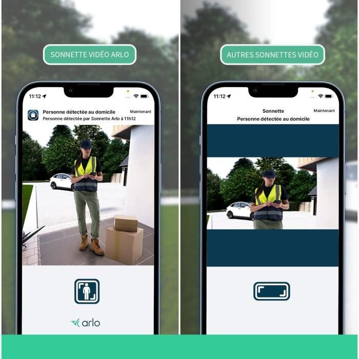 ARLO Video Doorbell - AVD3001-100EUS - Direct Wi-Fi Connection - Built-in Siren Sound